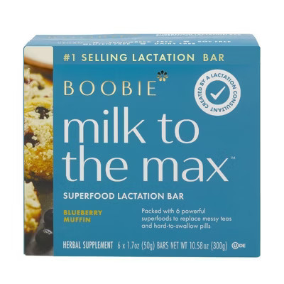 Boobie Bar Superfood Vegan Lactation Bar Blueberry Muffin - 10.58oz/6ct | Target