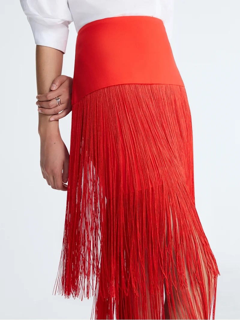 Devil Wears Prada Scoop Collection Women's and Women's Plus Fringe Skirt, Sizes 0-26W | Walmart (US)
