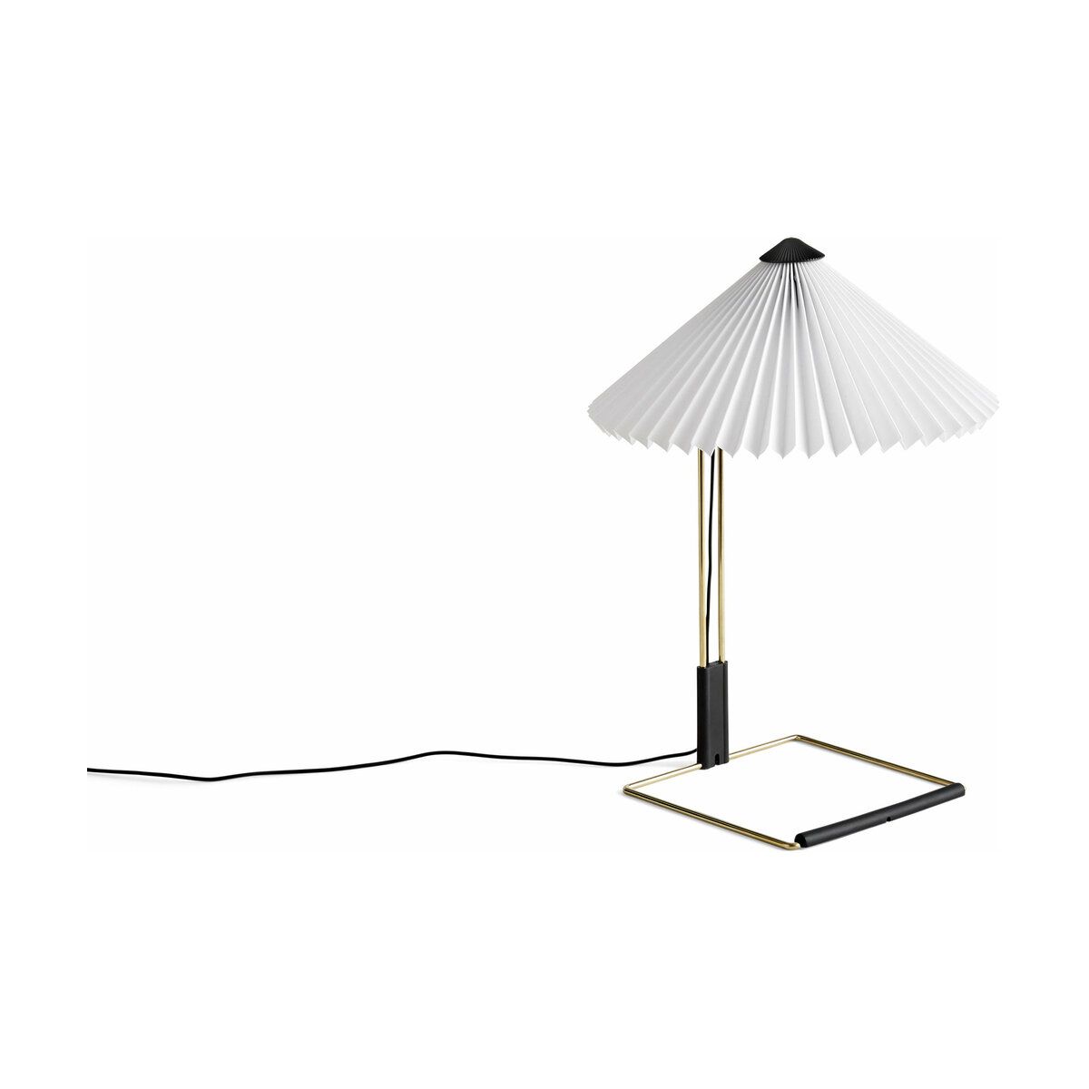 Petite lampe de table blanche et laiton 30 x 38 cm Matin - HAY | The Cool Republic - Reward Style