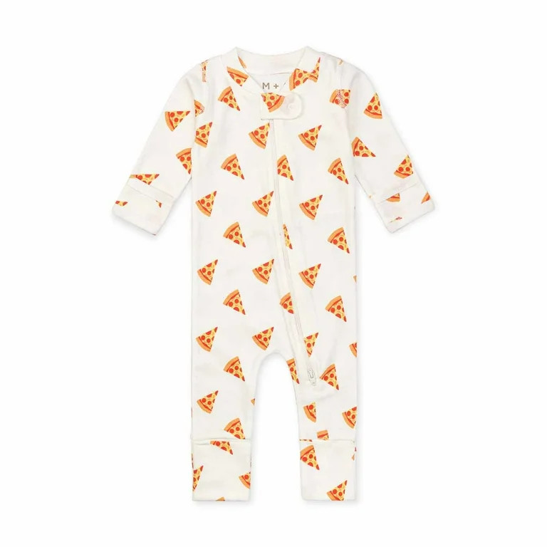 M+A by Monica + Andy Organic Cotton Gender Neutral Long Sleeve Baby One-Piece Coverall, Sizes New... | Walmart (US)