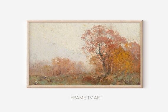 Samsung Frame TV Art Autumn Fall Painting Autumn Painting | Etsy | Etsy (US)