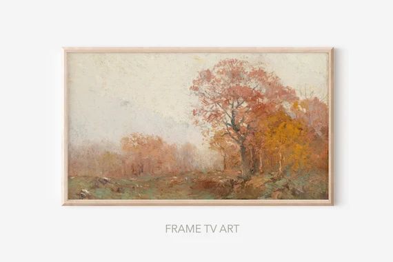 Samsung Frame TV Art Autumn Fall Painting Autumn Painting | Etsy | Etsy (US)