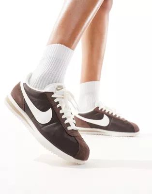 Nike Cortez TXT sneakers in brown | ASOS | ASOS (Global)