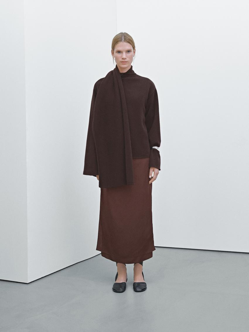 100% wool cape sweater - Limited Edition $190.00  $120.00  Add to basket  SELECT SIZE Cape sweate... | Massimo Dutti US