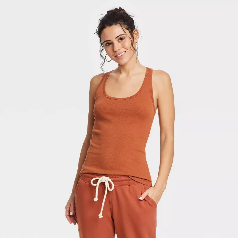 Women's Slim Fit Rib Racerback Tank Top - Universal Thread™ | Target