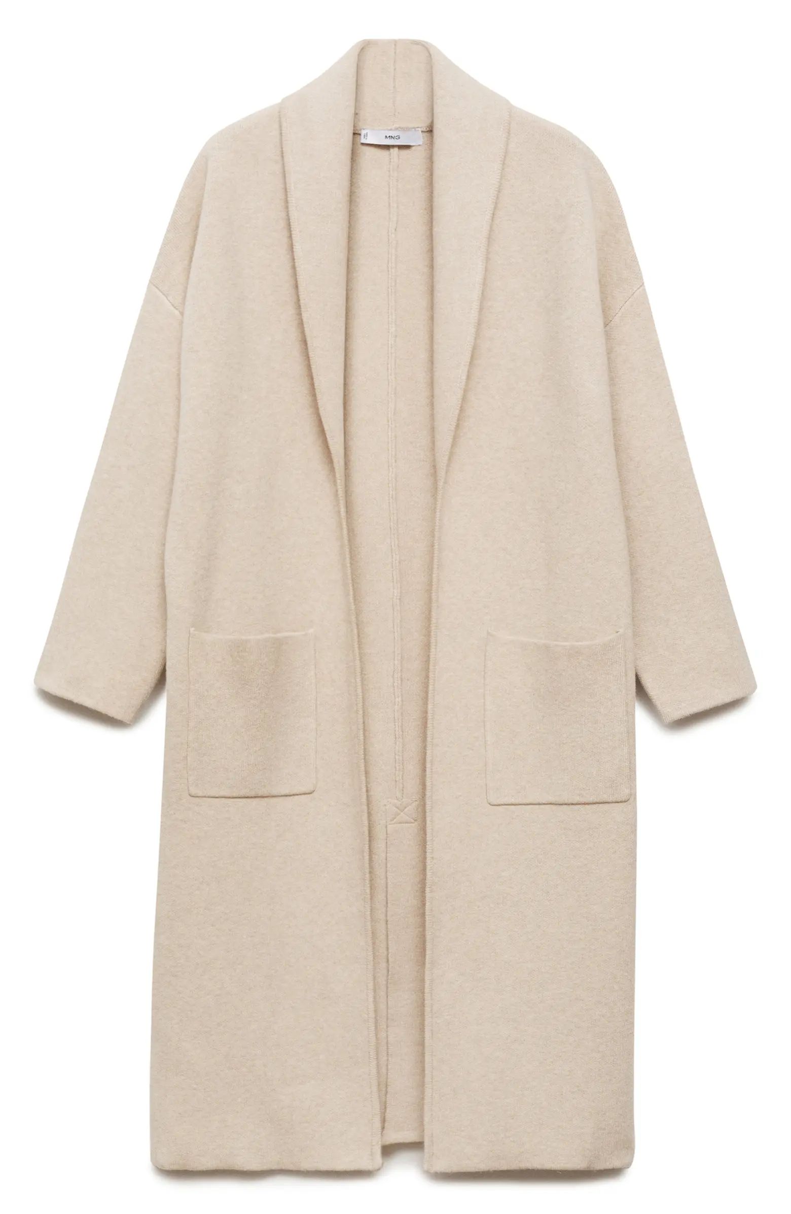 MANGO Oversize Long Cardigan | Nordstrom | Nordstrom