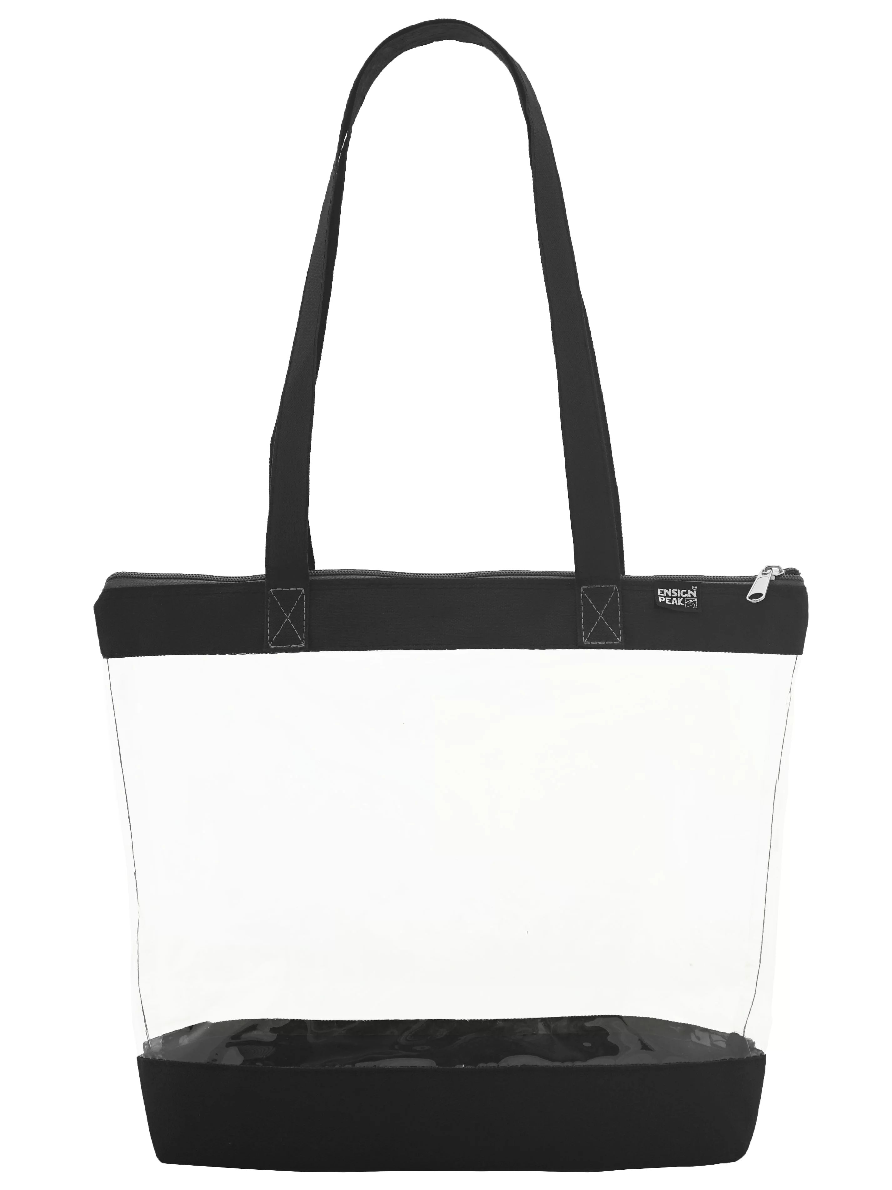 Clear Shoulder Tote with Zipper Closure - Walmart.com | Walmart (US)