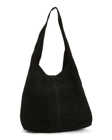 Made In Italy Suede Hobo | TJ Maxx