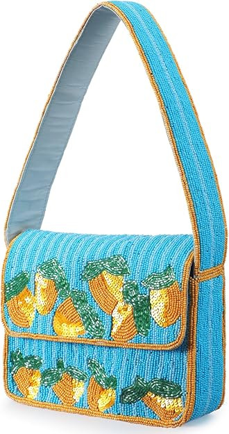 Beaded Shoulder Bag - Handmade Beaded Handbag, Clutch, Purse for Summer Birthday Her Women Mom Gi... | Amazon (US)