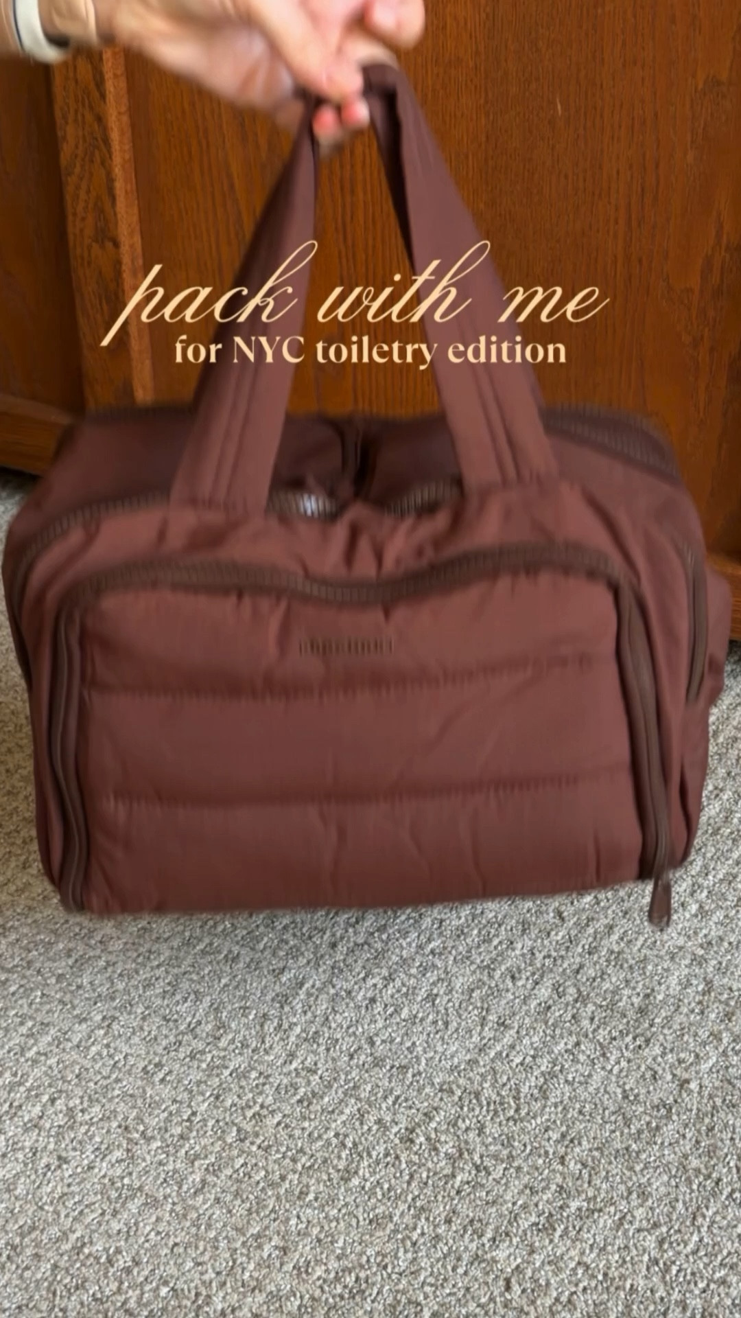 this bag is the GOAT! it fits so much of my toiletries and the compartments are amazing @Bagsmart #packingvideo #packingasmr #ltktravel