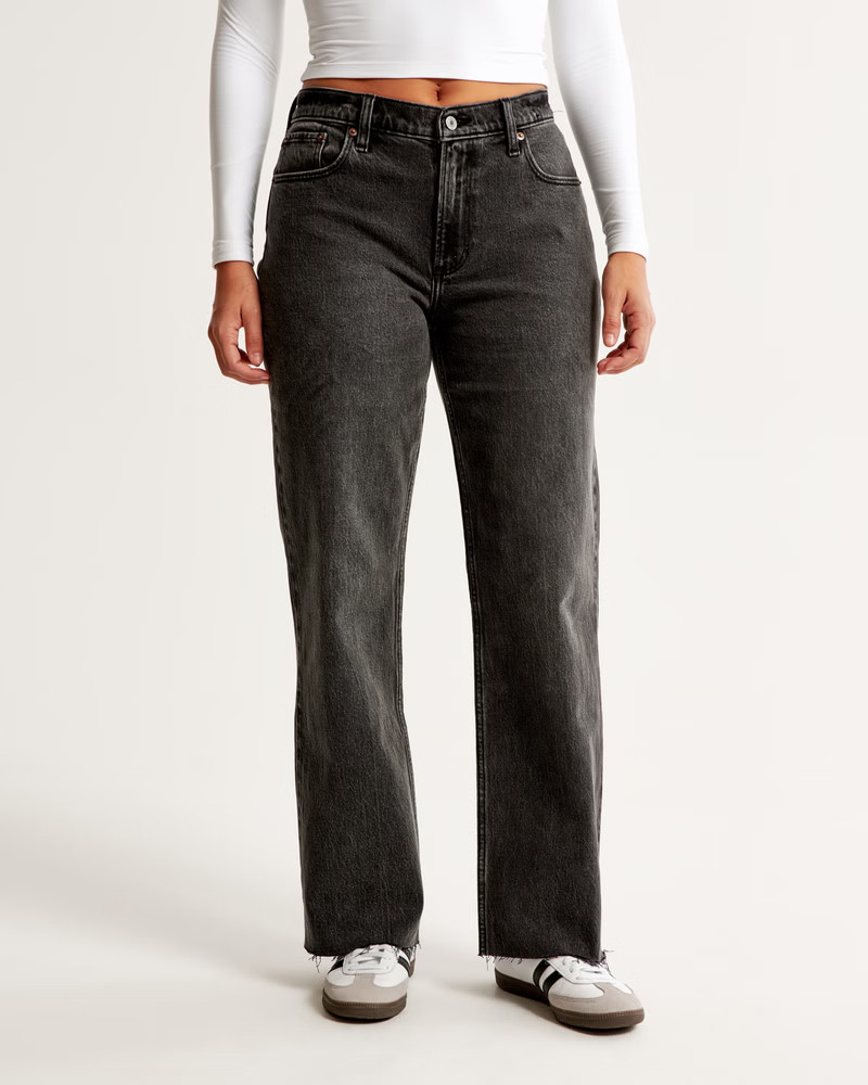 Curve Love Low Rise Baggy Jean | Abercrombie & Fitch (US)