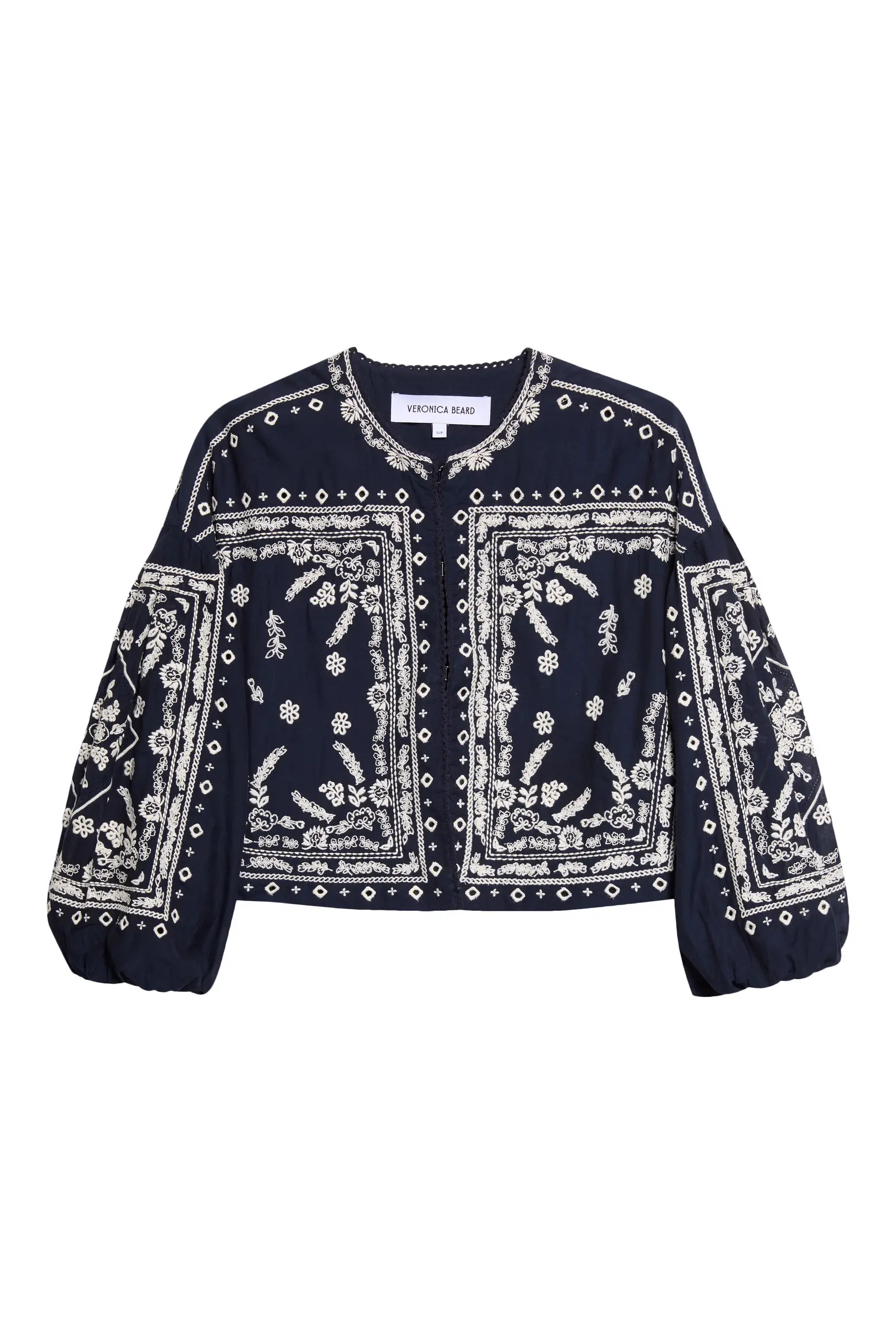 Drake Embroidered Bandana Print Cotton Blend Jacket (Women) | Nordstrom | Nordstrom