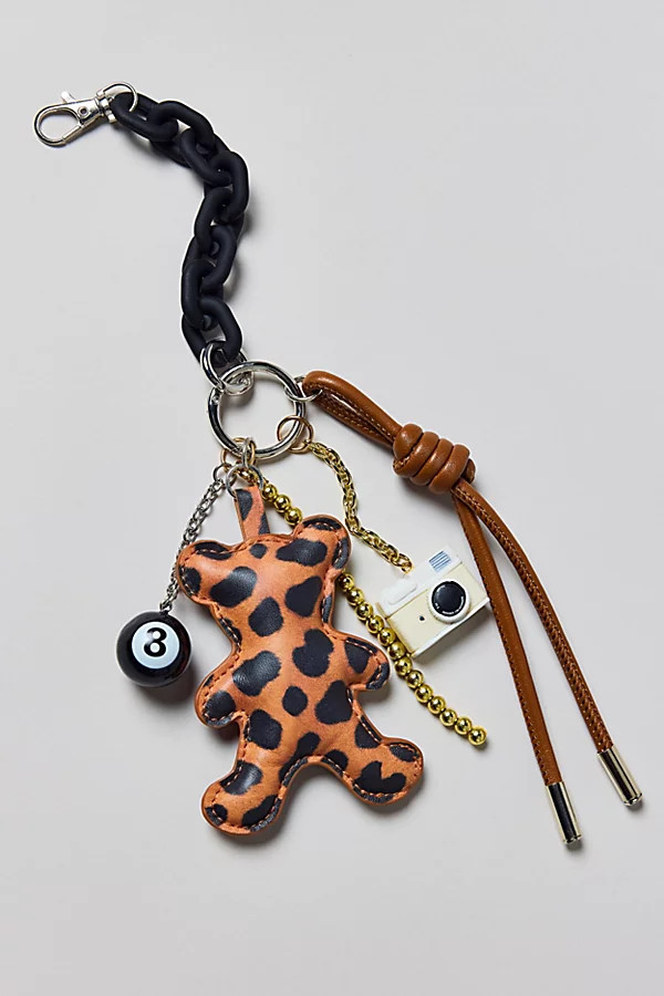 Corded Faux Leather Critter Keychain | Urban Outfitters (US and RoW)