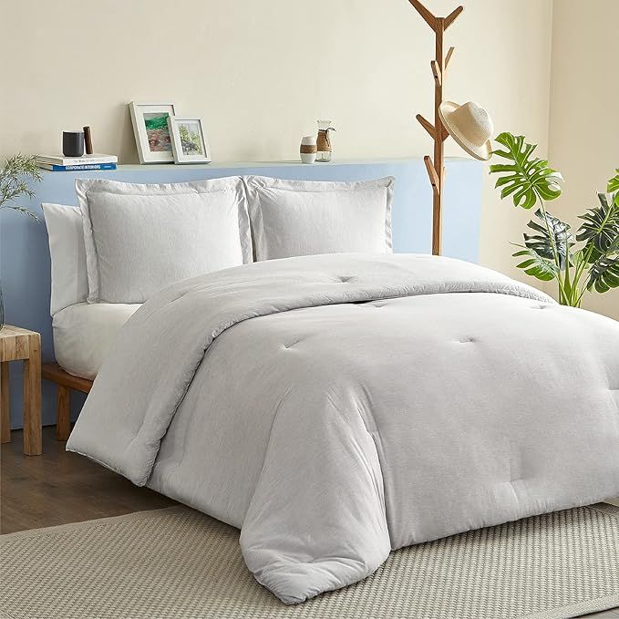 Bedsure Beige King Comforter Set - Bedding Comforter Set, Comforters King Size Cationic Dyeing Ki... | Amazon (US)