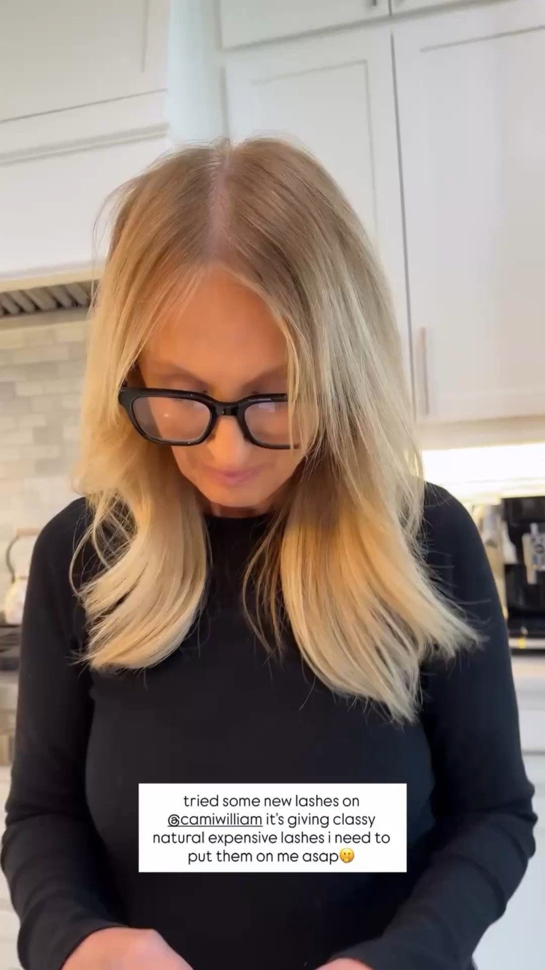 tried some new lashes on @camiwilliam it’s giving classy natural expensive lashes i need to put them on me asap🫢