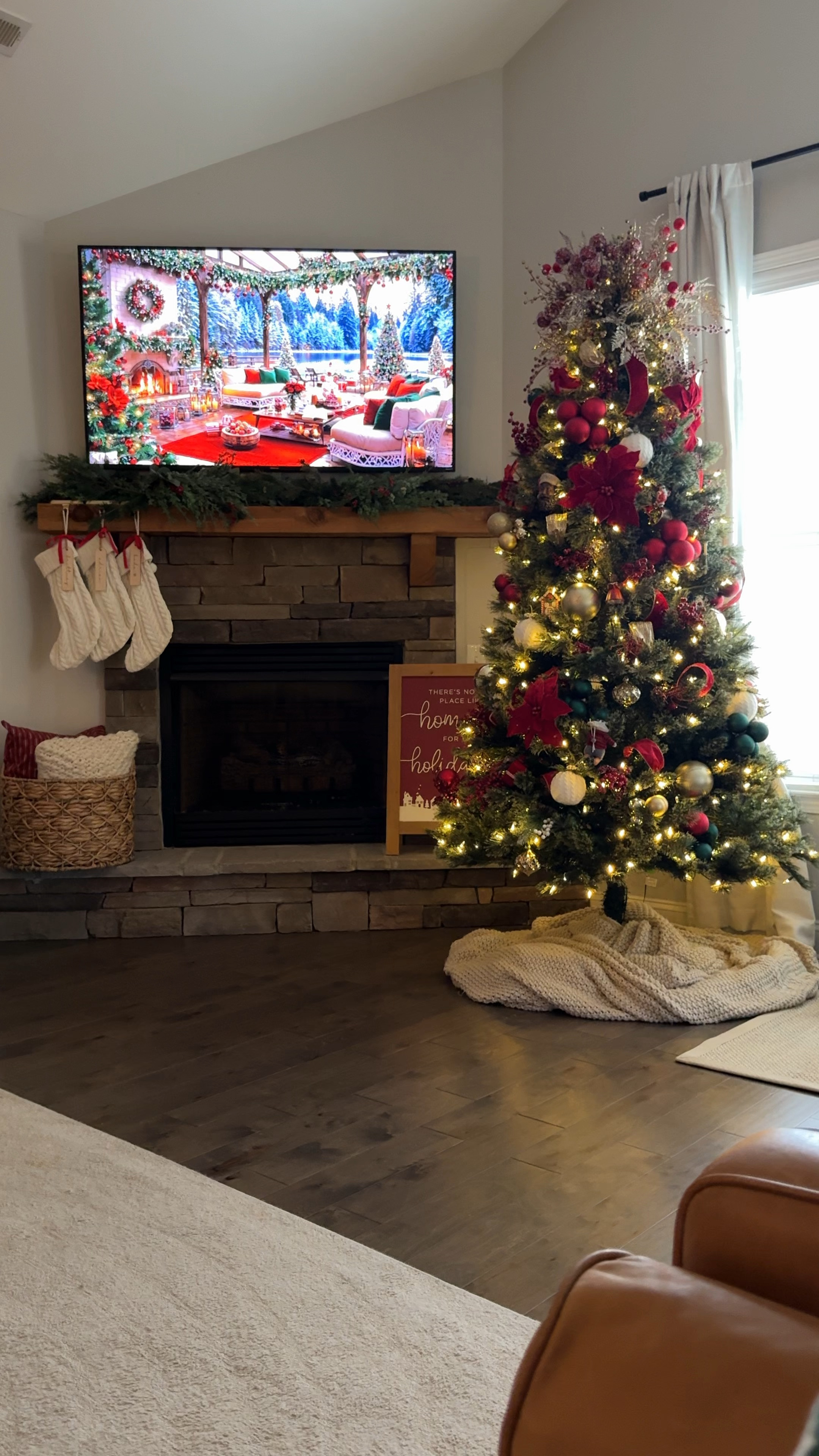 Christmas in the living room ❤️🎄

Tip: look up “Christmas Ambiance” on YouTube to set the Christmas vibes in your home 🎄❤️

#LTKHoliday #LTKHome #LTKStyleTip