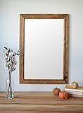 Wooden Mirror with Inset Trim - Wall Mirror - Large Wood Mirror - Rustic Mirror - Free Shipping | Amazon (US)