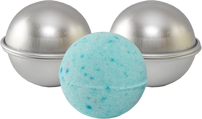 Metal Bath Bomb Mold - DIY - Make Luxurious Bath Bombs - 2 Molds (4 Pieces) - 2.56" Diameter - Pr... | Amazon (US)