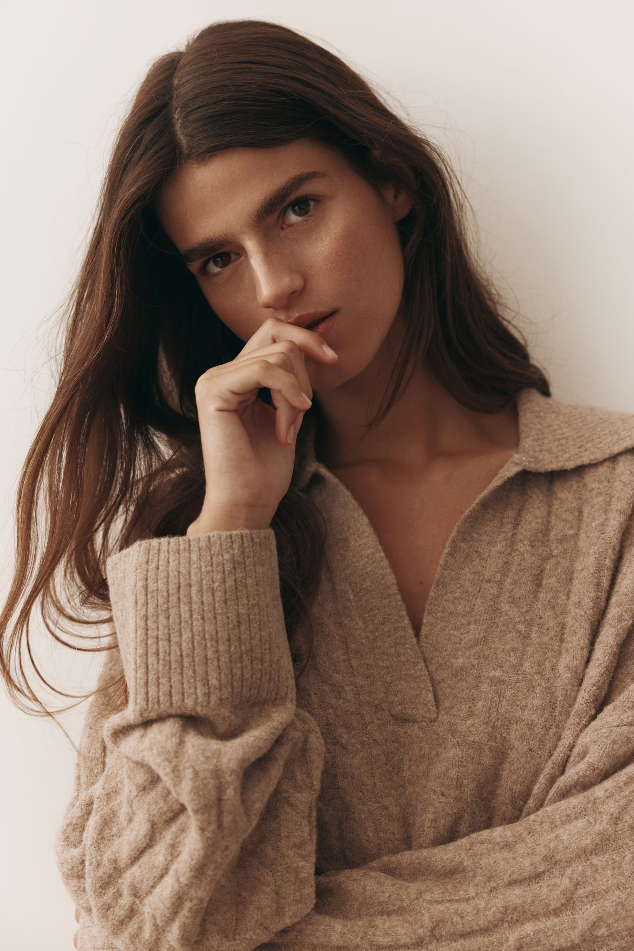 Cable-knit polo jumper | H&M (UK, MY, IN, SG, PH, TW, HK)