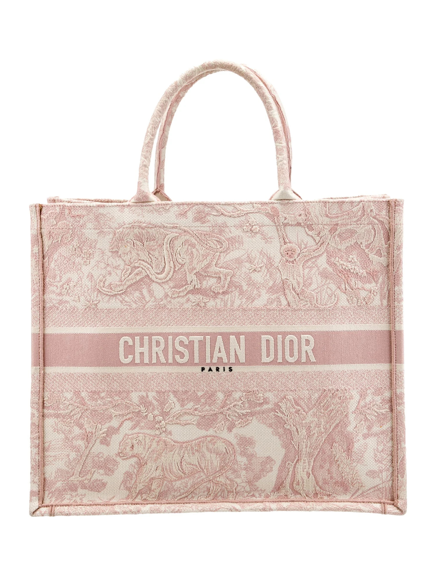 Large Toile de Jouy Book Tote | The RealReal
