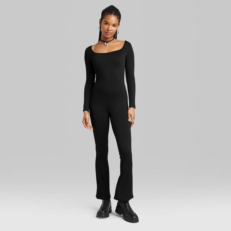 Women's Seamless Fabric Jumpsuit - Wild Fable™ Black S | Target