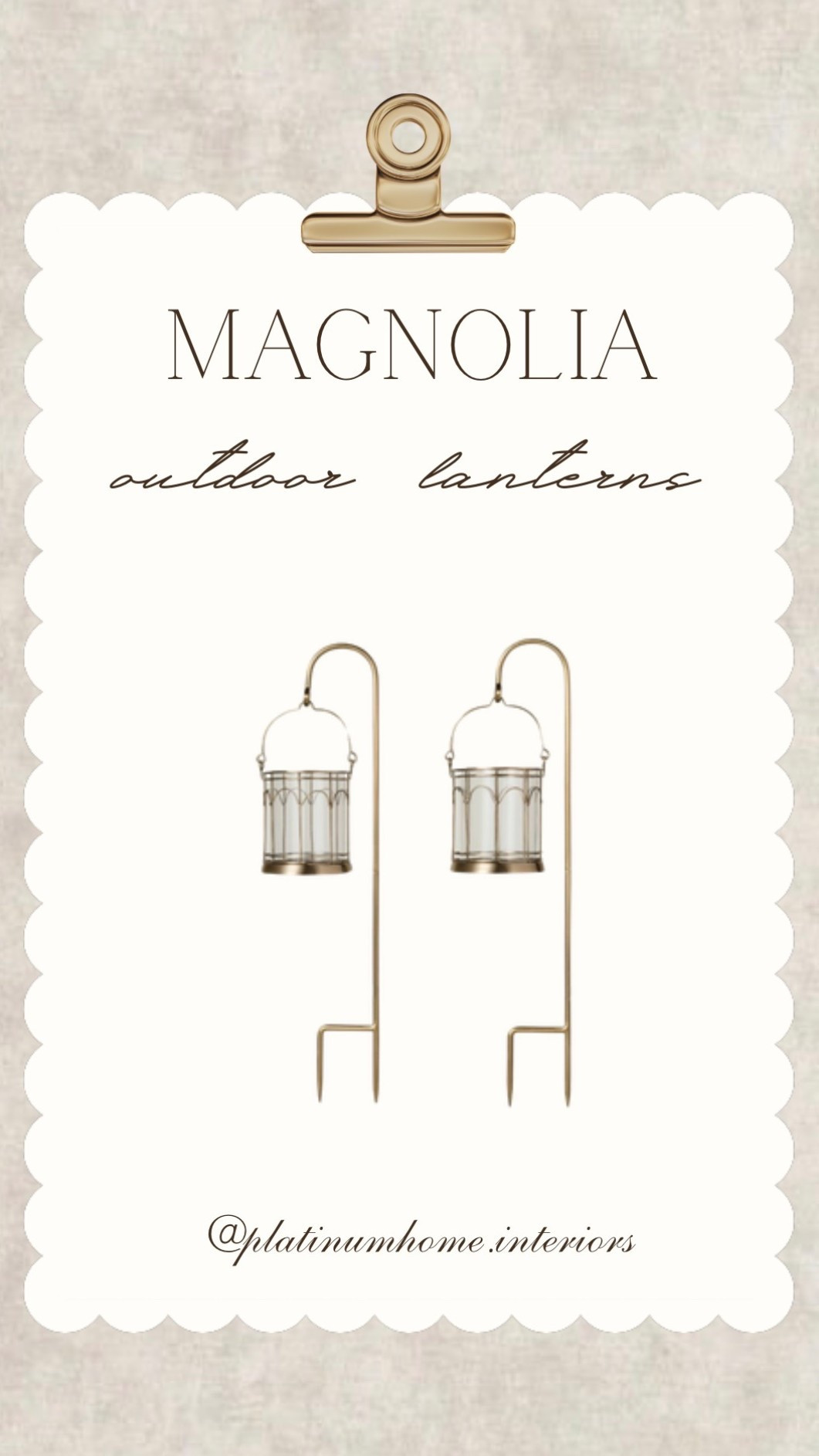 I’m so obsessed with this new find of mine, 2pc set of Magnolia stake lanterns!! 💡🤍

#LTKHome