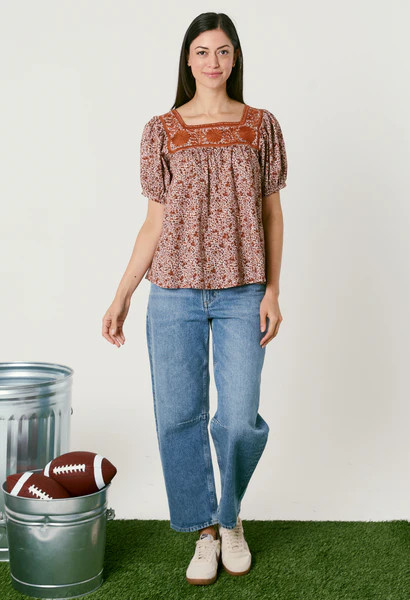 Maria Flores Naranjas Blouse | Mi Golondrina