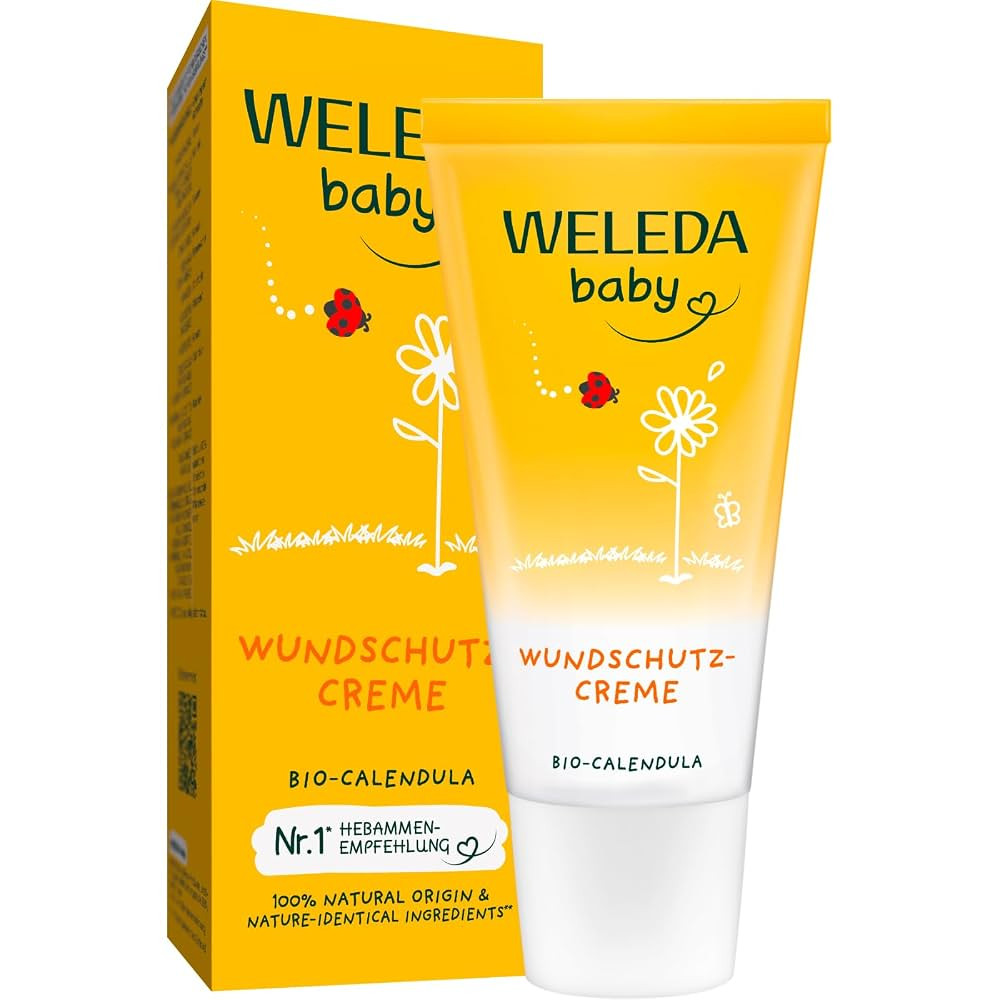 WELEDA Bio Baby Calendula Wundschutzcreme 30ml - Naturkosmetik Babypflege Windelcreme schützt em... | Amazon (DE)