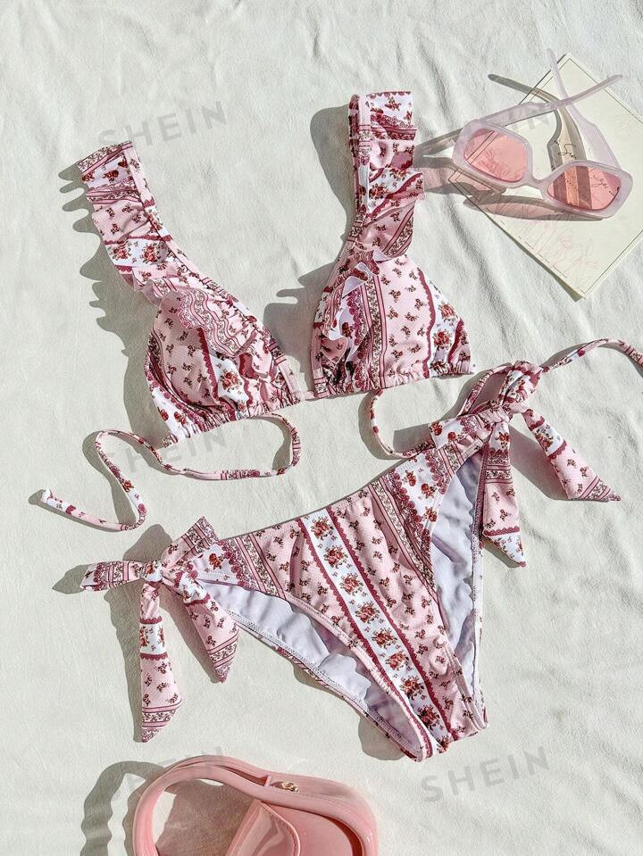 SHEIN Swim Mod Women's Floral Swimsuit Set | SHEIN