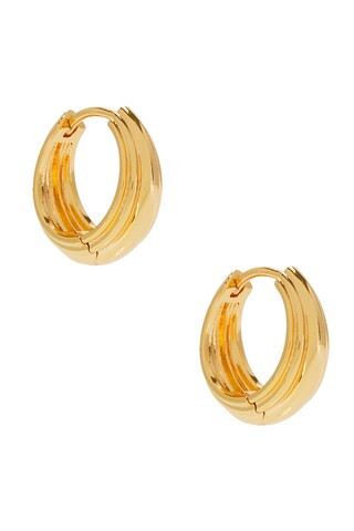 Luv AJ Mini Cleo Huggies in Gold from Revolve.com | Revolve Clothing (Global)