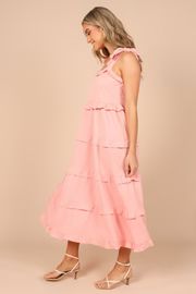 Pissaro Bow Sleeve Maxi Dress - Blush Pink | Petal & Pup (US)