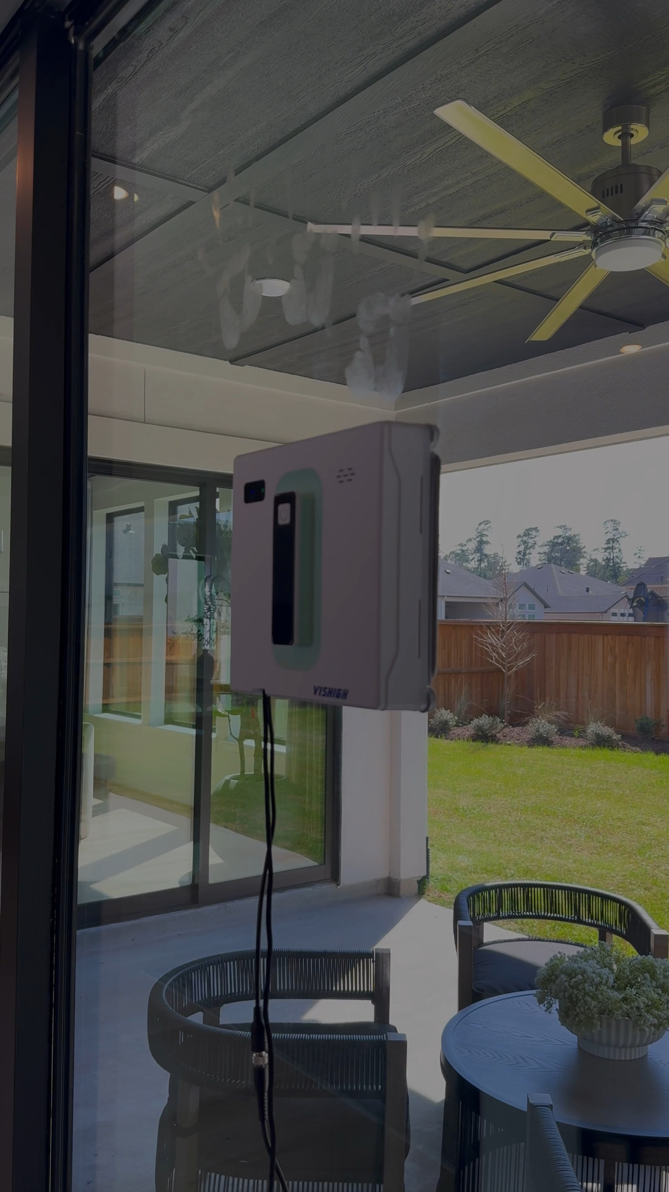 It only uses Water!!! I know right !?!
 I really had to put it to the test.… so I used Vaseline to create those hand prints😅 yup! So good right? 

This is THE best window cleaner I’ve used!😆… trust me, I love my window sprays but nothing beats an automatic window cleaner 😆… plus, no more climbing ladders to clean your windows…. And you only need water! 🫢

I cleaned the outside of my home and it cleans just as well! 

It is both automatic & remote controlled so you target specific areas you’d like to clean. It can connect to your phone as well! 🤍❤️ Plus It has intelligent detect to prevent falls. 🎉#LTKVideo

#LTKHome #LTKStyleTip