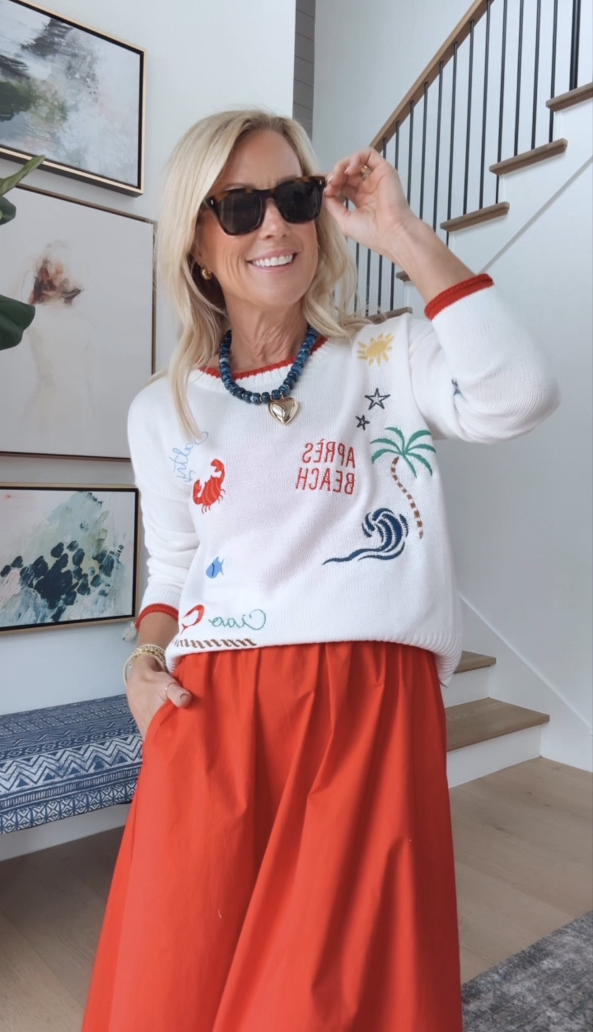 How darling is this embroidered sweater?! The perfect beach vaca fit! 

Sweater: Small
Dress: XS

#LTKootd #LTKOver40 #LTKSeasonal