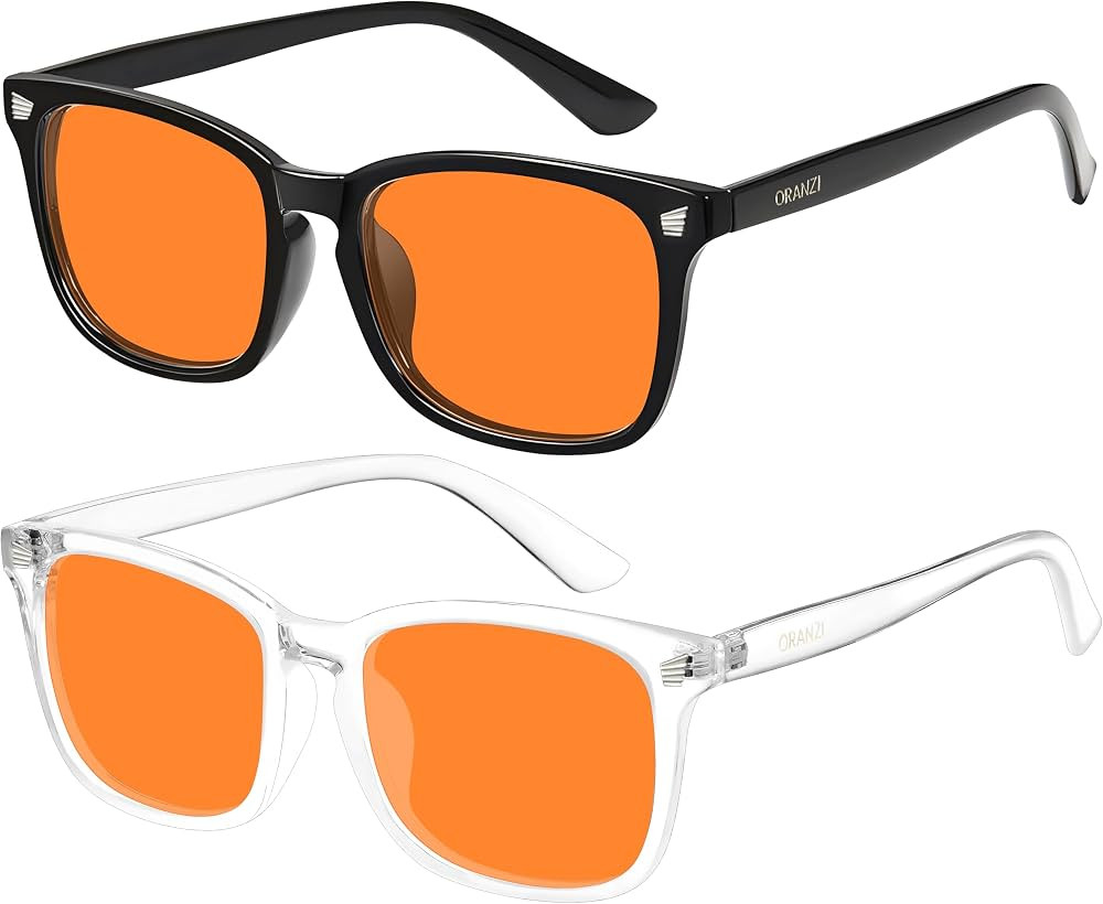 2 pack 98.6% Blue Light Blocking Glasses Men Woman for Better sleep, Computer Gaming Glasses Blue... | Amazon (US)