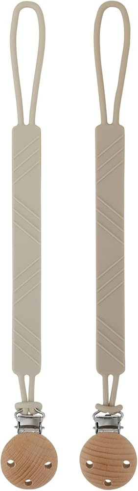 Silicone Pacifier Clip Holder for Baby Boy and Girl, Fits for Most Pacifier Teethers & Small Toys... | Amazon (US)