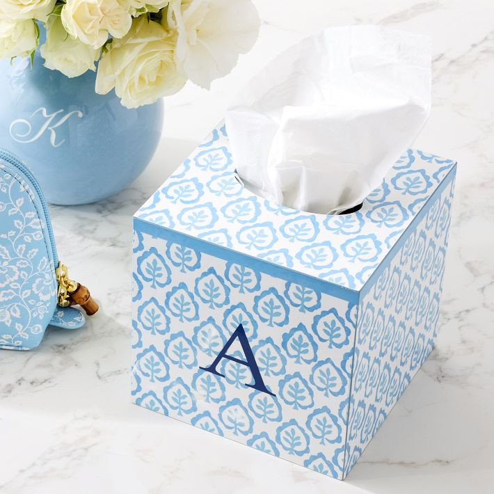 Sanderson Lacquer Tissue Box | Mark and Graham