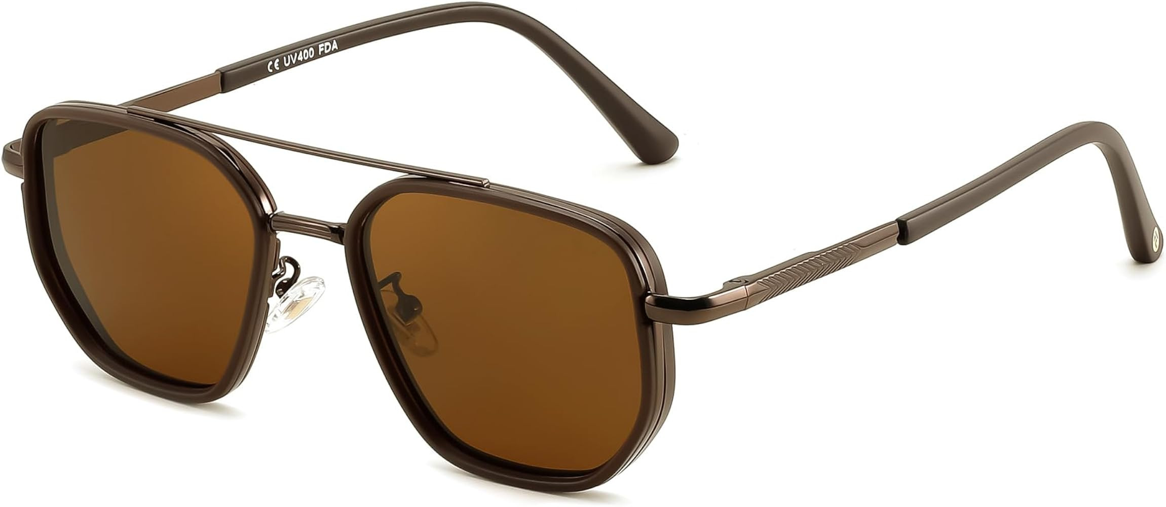 FEISEDY Polarized Aviator Sunglasses for Men Square Retro Metal Frame UV 400 Protection TAC Lens ... | Amazon (US)