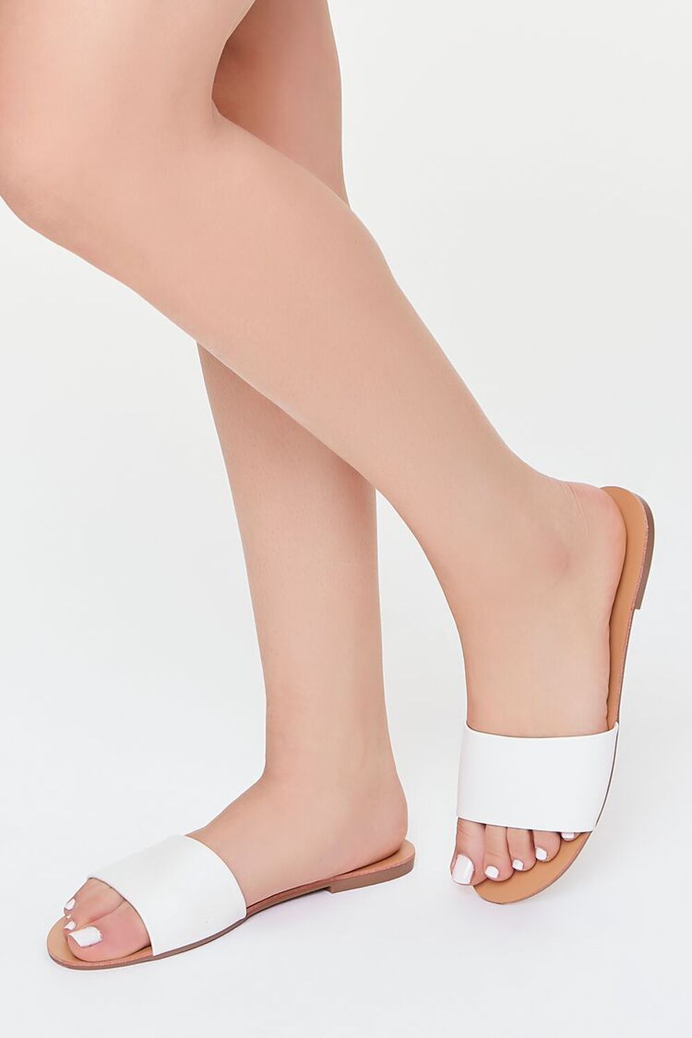 Faux Leather Slip-On Sandals | Forever 21 (US)