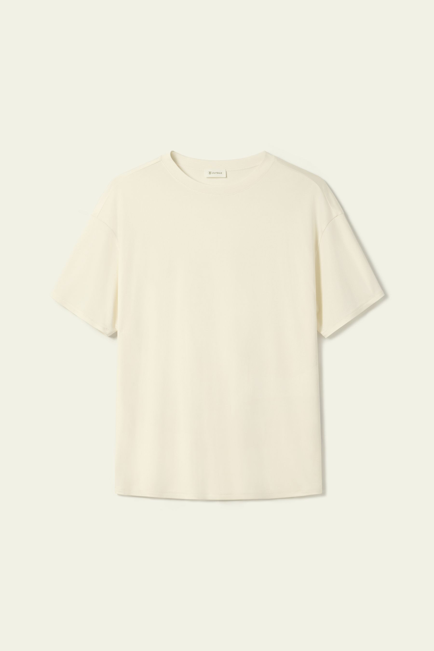 Oversized Silk Jersey Tee | LilySilk