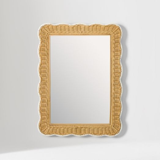 Scallop Rattan Mirror | West Elm (US)