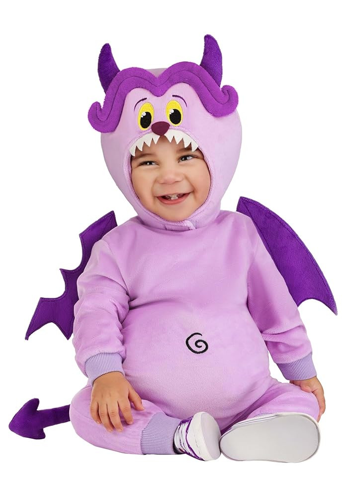 Disney Hercules Pain Costume for Infants Purple Villain Baby Jumpsuit with Hood Halloween Outfit ... | Amazon (US)