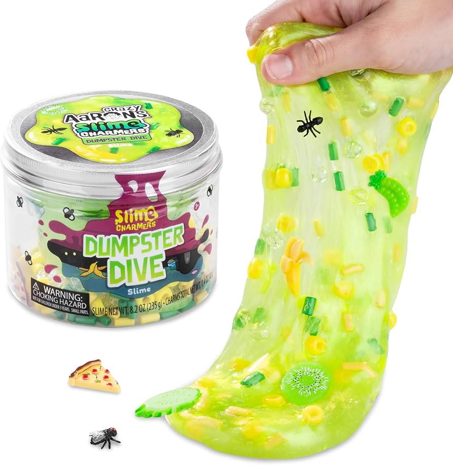 Crazy Aaron's Slime Charmers® - Dumpster Dive - Light Green Water Slime, Sensory Toys for Kids -... | Amazon (US)