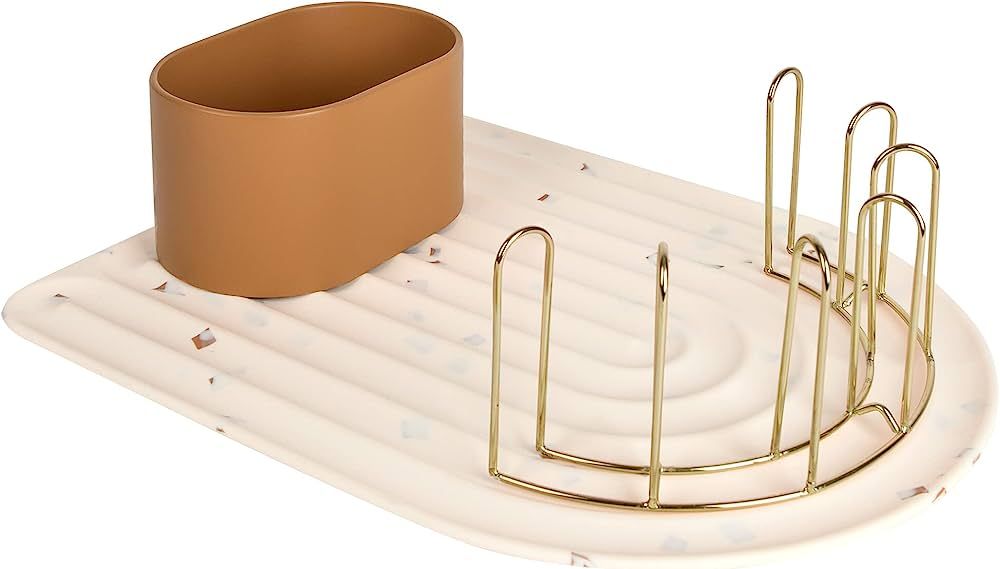 Boon ARC Modular Baby Bottle Drying Rack — Includes Silicone Drying Mat, Accessory Cup, and 7-P... | Amazon (US)
