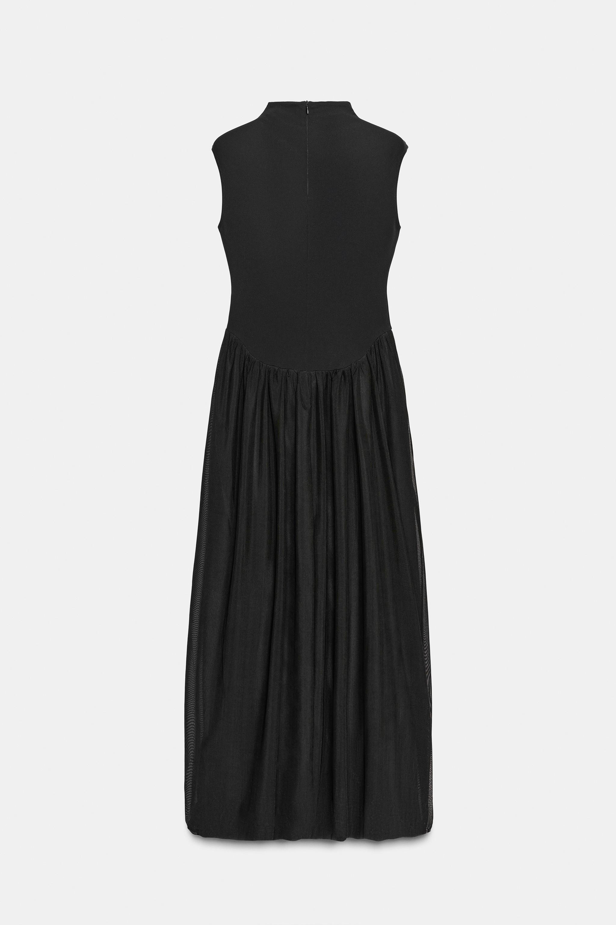 LONG TULLE COMBINATION DRESS | Zara US