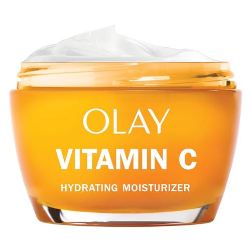 Olay Vitamin C Face Moisturizer, Brightening Cream for Women, Instant Hydration, Evens Tone, Dark Spot & Hyperpigmentation Reduction, Glowing Skin Care - Niaciniamide, Lactic Acid, 1.7 Oz | Amazon (US)