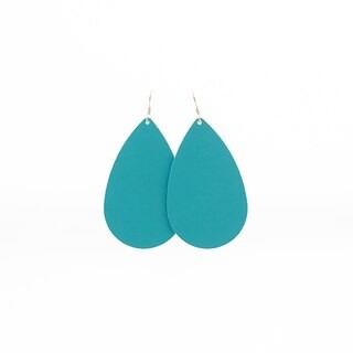 N&S Select Turquoise Leather Earrings | Nickel and Suede