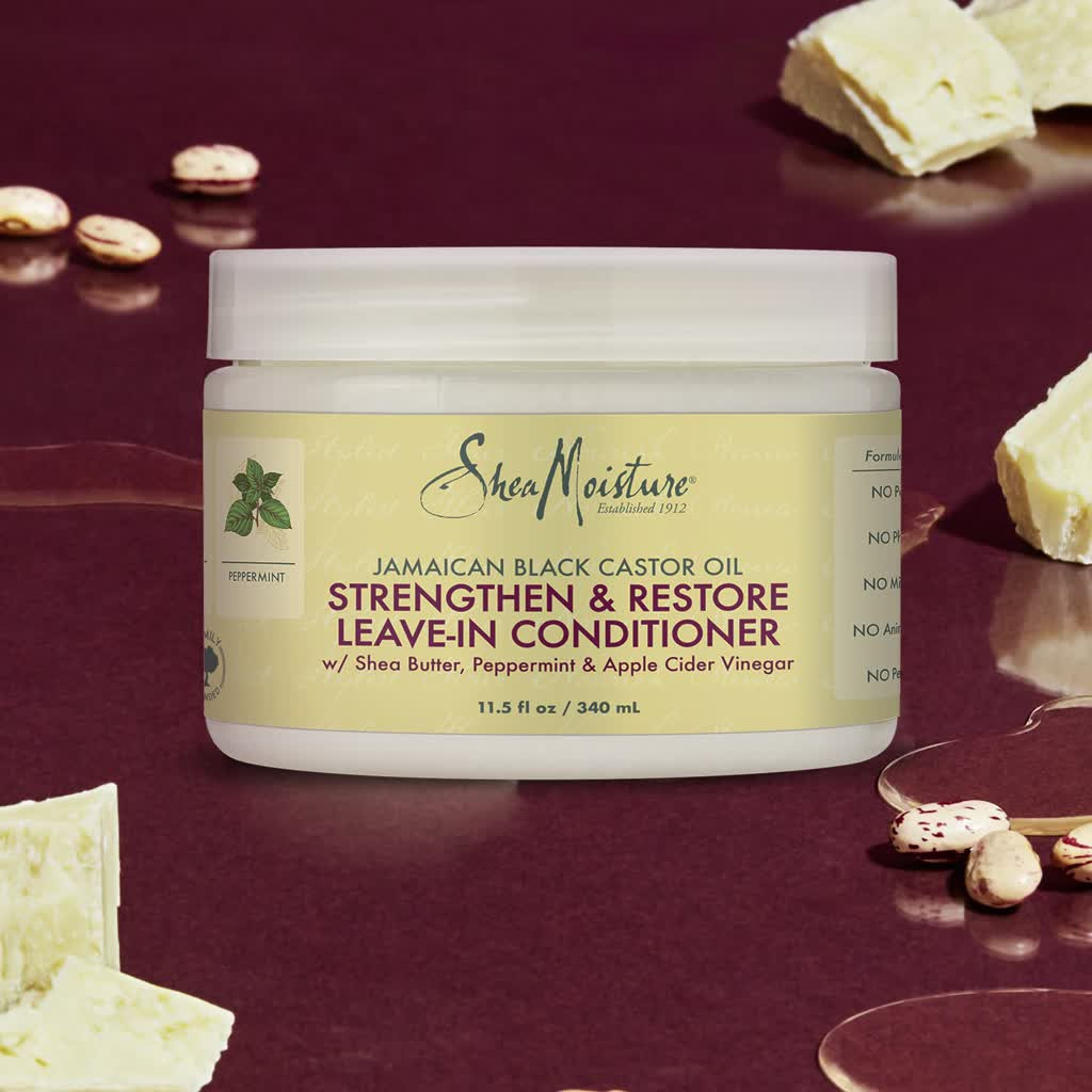 SheaMoisture Jamaican Black Castor Oil Strengthen & Restore Leave-in Conditioner All Hair, 11.5 o... | Walmart (US)