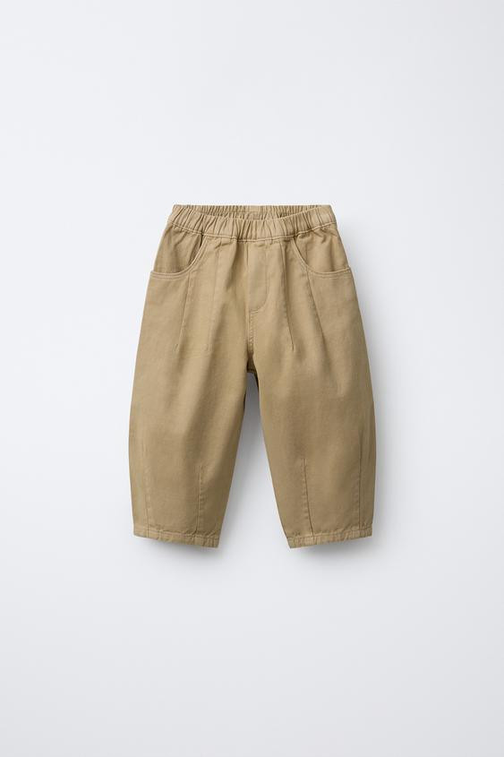 SOFT TOUCH PLEATED BAGGY PANTS | Zara US