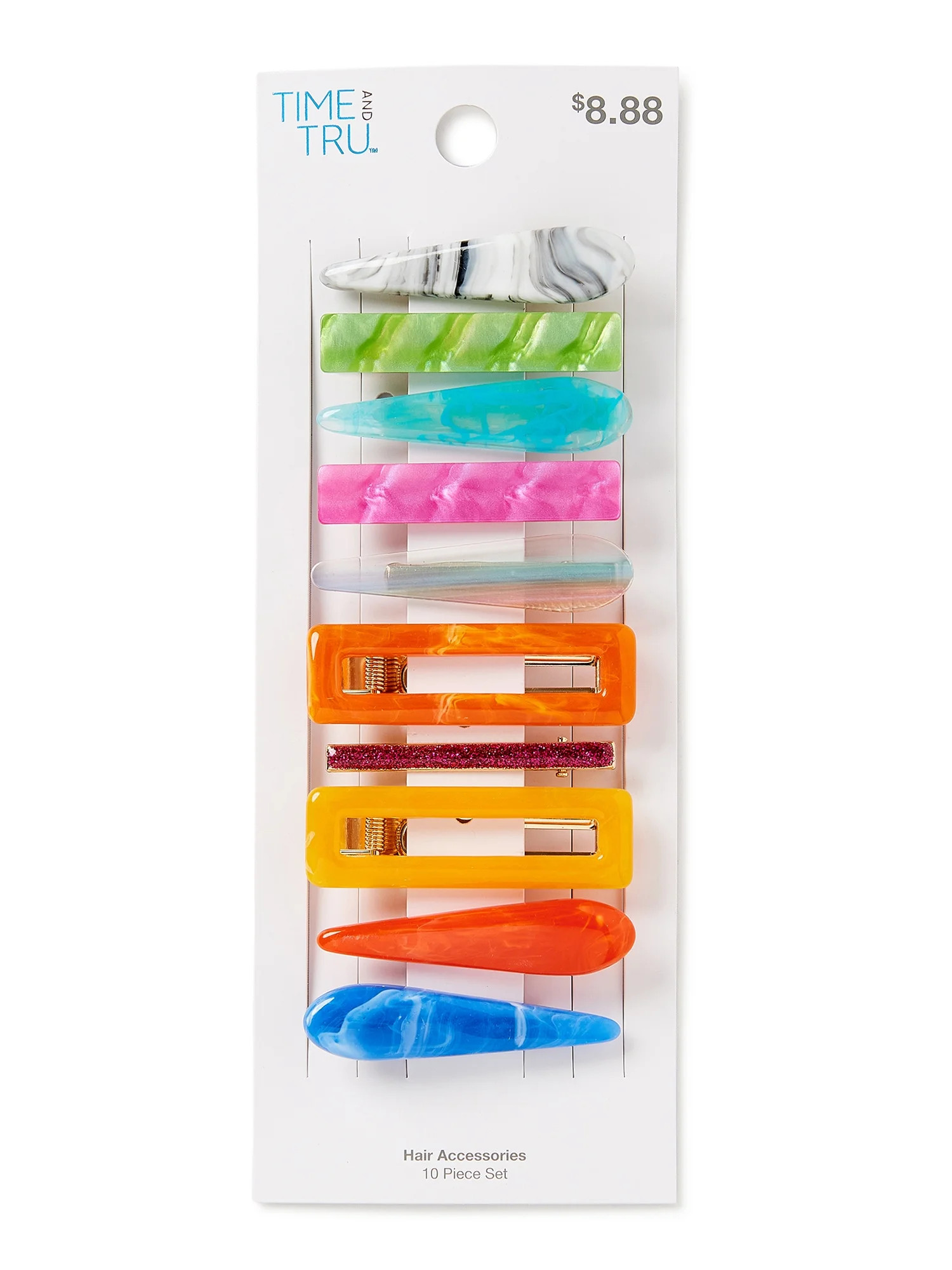 Time and Tru Multi Hair Clips, 10-Pack - Walmart.com | Walmart (US)