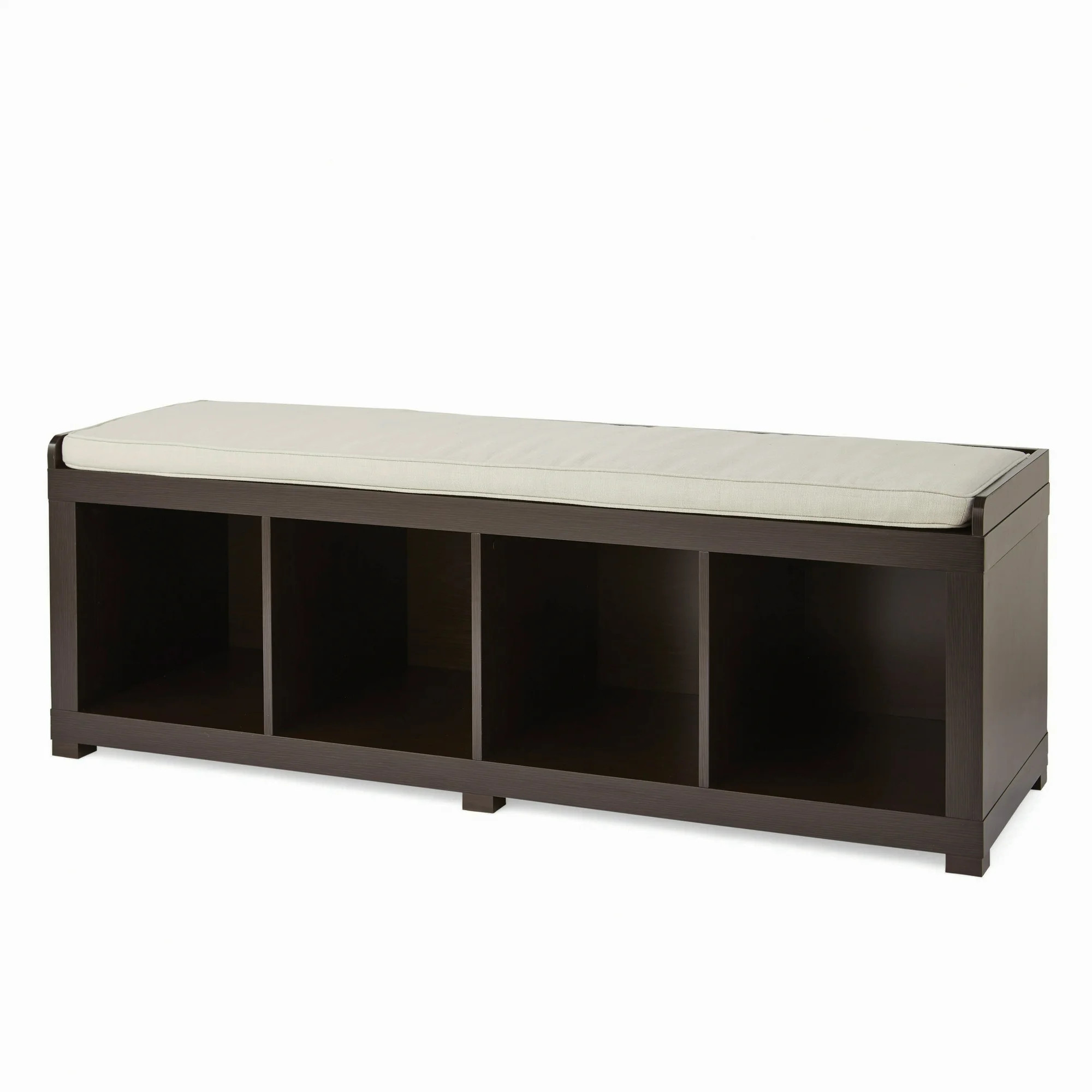 Better Homes & Gardens 4-Cube Storage Bench, Espresso | Walmart (US)